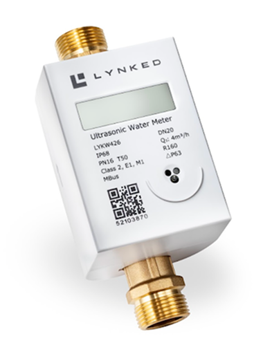 Image of LYNKED Smart Ultrasonic Water Meter Brass - Extended Life (LYKWU 15 Series)